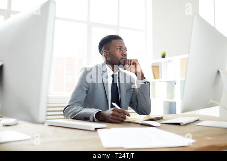 Serious analyst Stock Photo