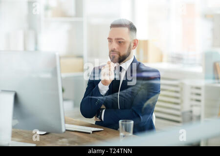 Serious analyst Stock Photo