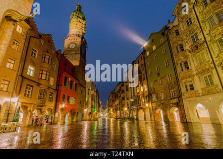 Old town in Innsbruck, Tirol, Austria Stock Photo