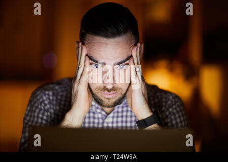Working at night Stock Photo
