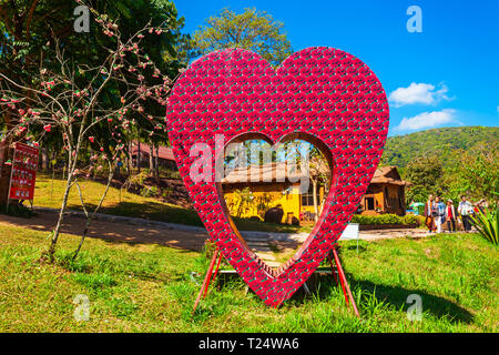 DALAT, VIETNAM - MARCH 12, 2018: Tunnel Clay Park in Dalat city in Vietnam Stock Photo