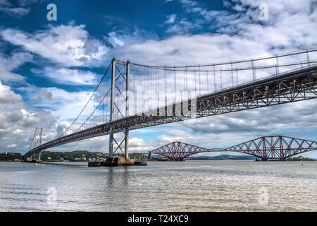 Queensferry Crossing, Edinburgh, Scotland, UK Stock Photo