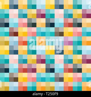 Seamless Background with Colorful Squares. Vector Illustration. Stock Vector