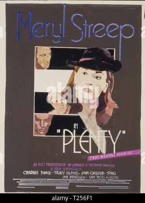 Plenty (1985)  Publicity information,      Date: 1985 Stock Photo