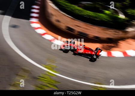 Monte Carlo/Monaco - 05/24/2018 - World champion #5 Sebastian Vettel (GER) in his Ferrari SF71H during the opening practice ahead of the 2018 Monaco G Stock Photo