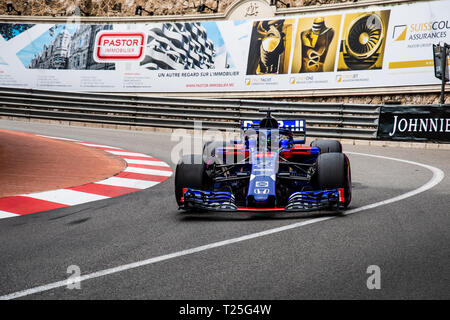 Monte Carlo/Monaco - 05/24/2018 - #28 Brendon Hartley (NZL) in his Toro Rosso Honda STR13 during free practice ahead of the 2018 Monaco Grand Prix Stock Photo