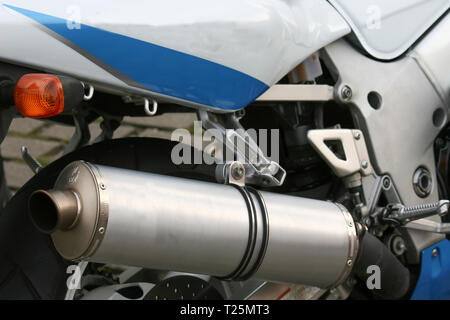 shiny details of a motorbike Stock Photo