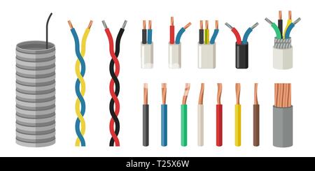 Electrical cables Stock Vector