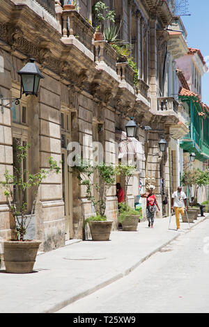 Street scene in Havana, Cuba Stock Photo