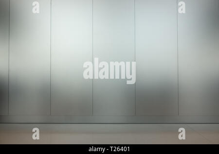 silver steel plate wall background Stock Photo