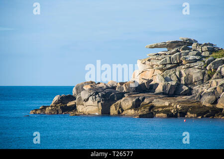 UK, England, Isles of Scilly, Rocky coastline of St Mary's Stock Photo