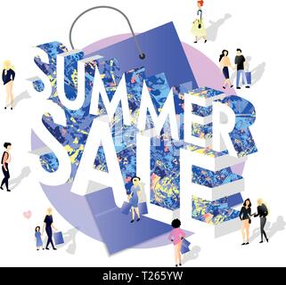 Summer concept isometric vector illustration. EPS10 Stock Vector