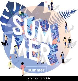 Summer concept isometric vector illustration. EPS10 Stock Vector