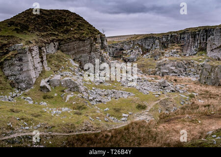 A view of Foggin Tor on Dartmoor, Devon, UK. Stock Photo