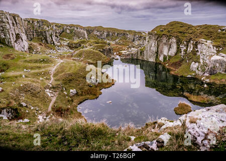 A view of Foggin Tor on Dartmoor, Devon, UK. Stock Photo