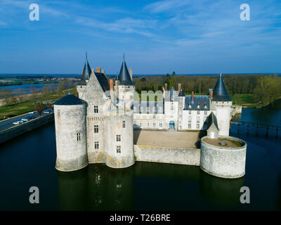 Castle of Sully-Sur-Loire, Loiret, Centre-Val de Loire, France Stock Photo