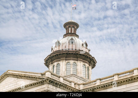 Dome of the South Carolina Capitol Building in Columbia, SC Stock Photo