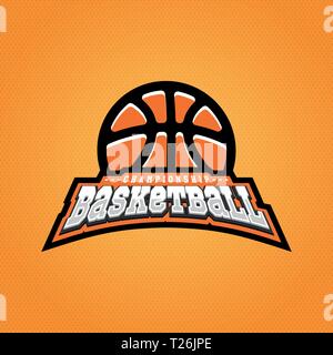 Basketball championship logo design. Graphic design for t-shirt and print  media. Vector and illustration Stock Vector Image & Art - Alamy