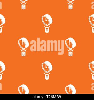 Pressure meter pattern vector orange Stock Vector