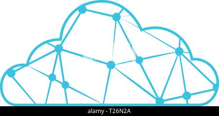 Clod computing icon Stock Vector