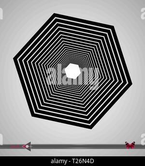Vector, abstract rotation detail, pattern, symmetric, round pattern for design. Stock Vector