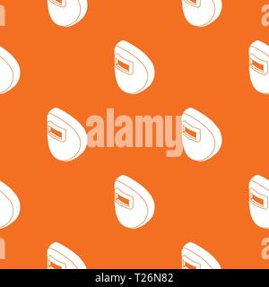 Round welding mask pattern vector orange Stock Vector