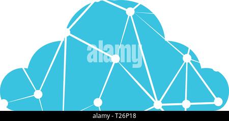 Clod computing icon Stock Vector