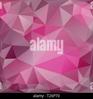 Pink square background of triangles Stock Vector