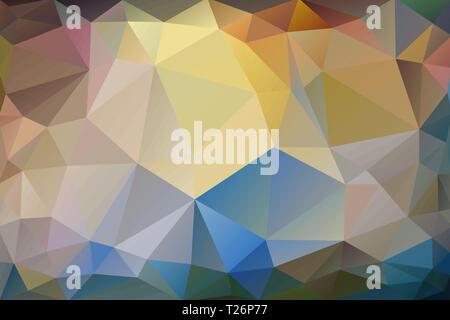 Green and yellow abstract background of triangles . Hunting, fishing, recreation, nature Stock Vector