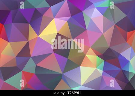 Multicolor abstract background of triangles Stock Vector