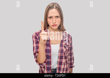 Plastic clothes. Professional blonde-haired model posing in plastic clothes  participating in ecology campaign Stock Photo - Alamy