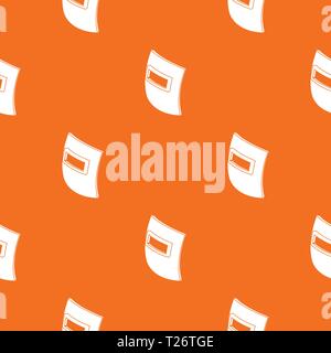 Square welding mask pattern vector orange Stock Vector