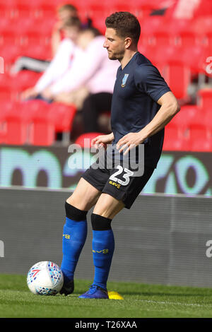 Stoke on trent, UK. 30th March 2019. Sheffield Wednesday defender Sam Hutchinson (23) during the EFL Sky Bet Championship match between Stoke City and Sheffield Wednesday at the bet365 Stadium, Stoke-on-Trent, England on 30 March 2019. Photo by Jurek Biegus.   Credit: UK Sports Pics Ltd/Alamy Live News Credit: UK Sports Pics Ltd/Alamy Live News Stock Photo