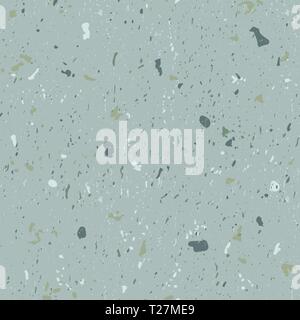 Terrazzo seamless patterns. Classic Italian marble Stock Vector