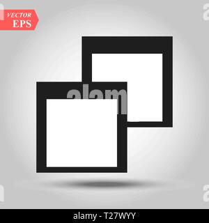 Restore window icon. Screen mini line, icon, background and graphic. The icon is black and white, linear flat, vector, pixel perfect, minimal, suitabl Stock Vector