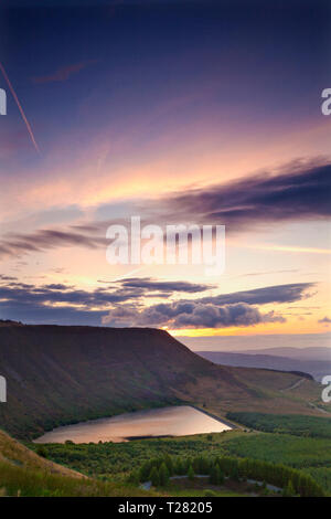 Craig y Llyn, Rhigos,  Llyn Fawr, Rhondda, South Wales, U.K. Stock Photo