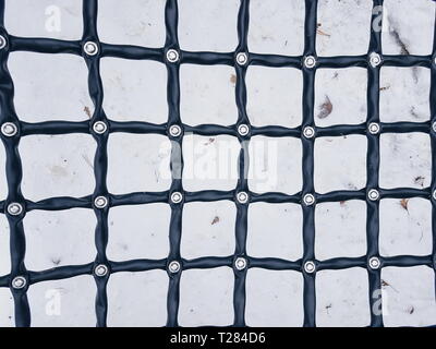 Black net grid background Stock Photo