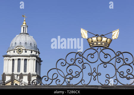 Views of the Old Royal Naval College Greenwich London Stock Photo