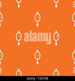 Hand mirror pattern vector orange Stock Vector