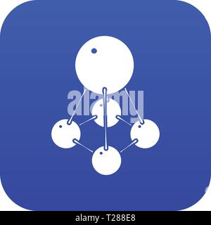 Nitromethane icon blue vector Stock Vector