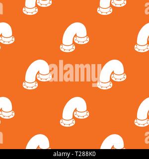 Pipe pattern vector orange Stock Vector
