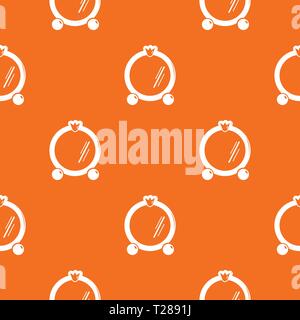 Mirror frame pattern vector orange Stock Vector
