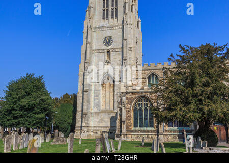 St Neots town centre high street Cambridgeshire, England, gb,uk Stock Photo