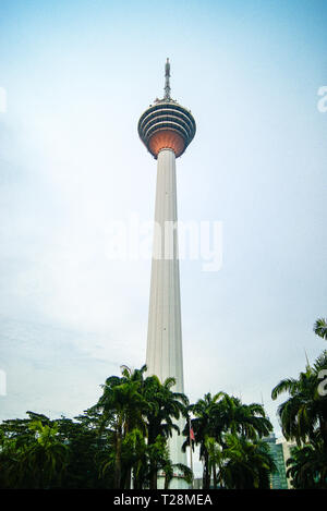Kuala Lumpur Tower, Kuala Lumpur, Malaysia - September 17 2018: Kuala Lumpur Tower a communications tower located in the heart of Kuala Lumpur Stock Photo