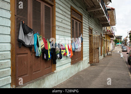 Building S Facade. Clothes Drying on a Rope. after Washing. Asia. Vietnam.  Stock Photo - Image of muzhchskaya, balcony: 75567320