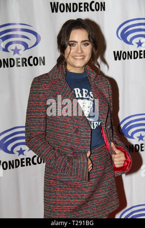 Ally Ioannides promotes "AMC's Into The Badlands" at WonderCon 2019 on