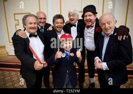 Cannon and Ball, The Krankies, Jimmy Cricket, Frank Carson and Paul Daniels pictured at the Winter Gardens in Blackpool. The veteran comedians and entertainers were promoting their forthcoming show entitled the Best of British Variety Tour 2008, which runs at venues across England and Wales during August and September. Stock Photo