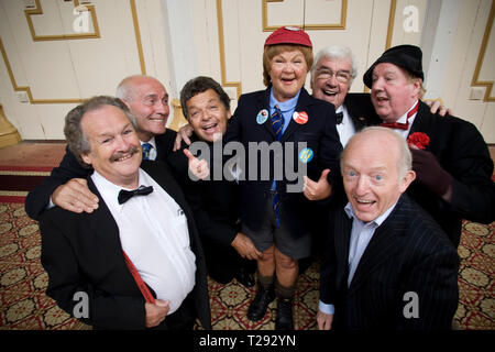 Cannon and Ball, The Krankies, Jimmy Cricket, Frank Carson and Paul Daniels pictured at the Winter Gardens in Blackpool. The veteran comedians and entertainers were promoting their forthcoming show entitled the Best of British Variety Tour 2008, which runs at venues across England and Wales during August and September. Stock Photo