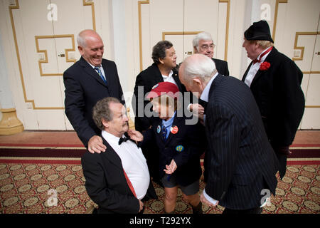 Cannon and Ball, The Krankies, Jimmy Cricket, Frank Carson and Paul Daniels pictured at the Winter Gardens in Blackpool. The veteran comedians and entertainers were promoting their forthcoming show entitled the Best of British Variety Tour 2008, which runs at venues across England and Wales during August and September. Stock Photo