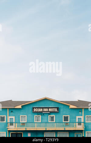 The Ocean Inn Motel, in Galveston, Texas Stock Photo